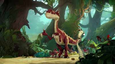 Oh, it's a hazelnut.
That shell is too hard to crack! - Gigantosaurus