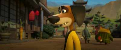 Oh, it's a trick! He's playing dead. - Paws of Fury: The Legend of Hank