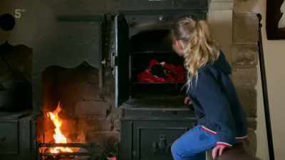 Oh, it's hot here —
where the fire's coming from. Yep. - Our Yorkshire Farm