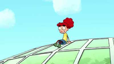 - Oh, it's okay,
the building is curved, - It's Pony