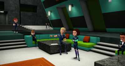 Oh! Junior!
Junior's here, everyone! Hey, Junior! - Spy Kids: Mission Critical