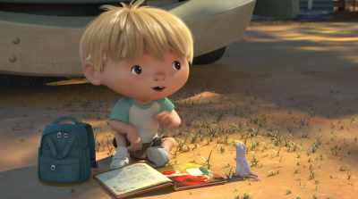 Oh, he keeps track
of all the good things you do, - A Trash Truck Christmas