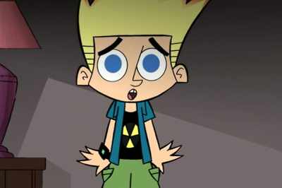 Oh! Kissy girls?
We're outta here. - Johnny Test