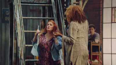 - Oh, kitten, you ought to
close the window first! (laughs) - Kinky Boots: The Musical