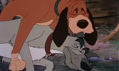 Oh, let go! - The Fox and the Hound