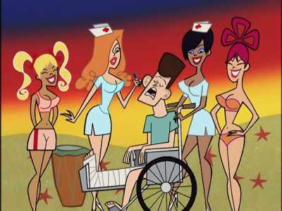 Oh, let me slip something off
to feel more comfortable. - Clone High