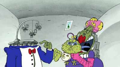 Oh, look, he's damaged my retina. - Rocko's Modern Life: Static Cling