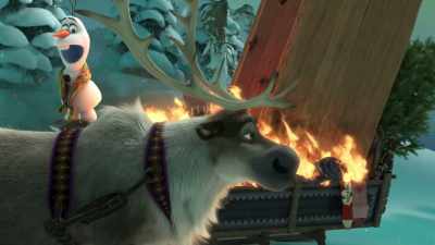 Oh, look, another reindeer
going the opposite direction. - Olaf's Frozen Adventure