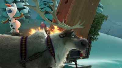 Oh, look, another reindeer
going the opposite direction. - Olaf's Frozen Adventure