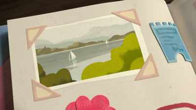 Oh, look! This is from a holiday
in the Lake District. - The Adventures of Paddington