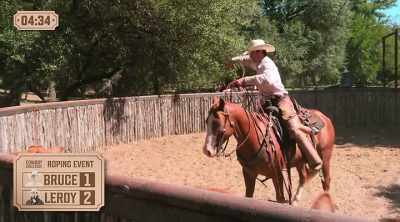- Oh, man!
- Yeah! Through the horn! Attaboy! - How to Be a Cowboy