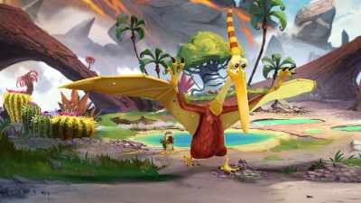-Oh! Mazu, I lost them!
-I know! I saw it from here! - Gigantosaurus