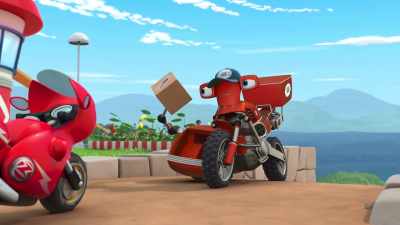 - Oh, you mean
this very important package? - Ricky Zoom
