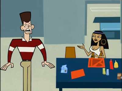 Oh, Mr. Butlertron, I've become
a pencil pusher, literally! - Clone High
