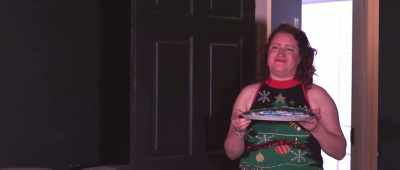 Oh, she must be somebody from the competition. - Curtains for Christmas