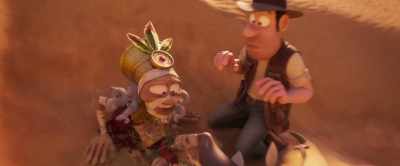 - Oh! My legs, my beautiful dancers' legs!
- [barks] - Tad, the Lost Explorer and the Emerald Tablet