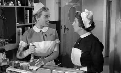 Oh, no. Back again? - Carry On Nurse