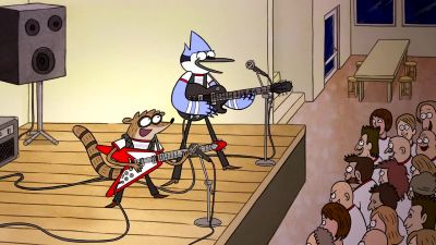 Oh no! It's going after Rigby! We gotta help him! - Regular Show