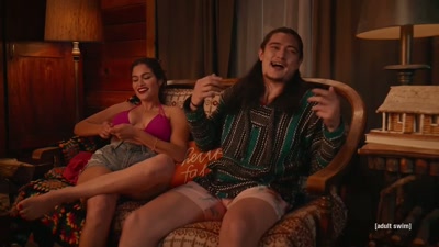 Oh, no, I've been burned
by rental cards before. - Adult Swim Yule Log