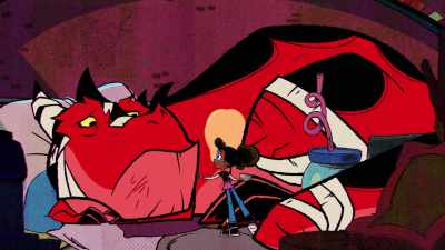 Oh, no, no. Don't lick it. - Marvel's Moon Girl and Devil Dinosaur