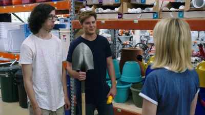 Oh, no. No. Just getting a head start
on digging my dad's grave. - Father of the Year