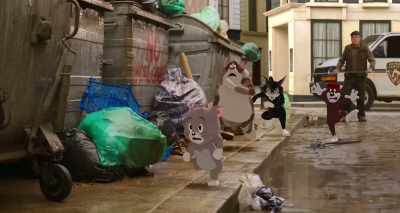哦  不  不是吧  快带上我
Oh, no, not again! Somebody pick me up, - Tom & Jerry