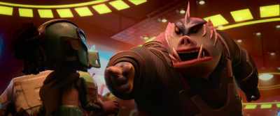 Oh, no, pal. Your bot owes me a new vest! - My Dad the Bounty Hunter