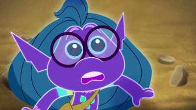 ‐ Oh, no.
The temple! It's sinking! - Trolls: TrollsTopia