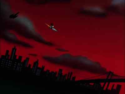 Oh, no, Wayne.
No vanishing act this time - The New Batman Adventures