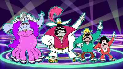 Oh, no!
We gots the boogie fever. - The Wonderful World of Mickey Mouse