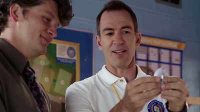 Oh, now he's saying,
"I love you." - Schooled
