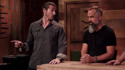 - Oh, on me. - Forged in Fire