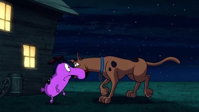 -Oh.
-Phew. - Straight Outta Nowhere: Scooby Doo! Meets Courage the Cowardly Dog