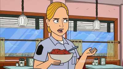Oh, please, the chili is fine.
This is my second bowl. - Corner Gas Animated