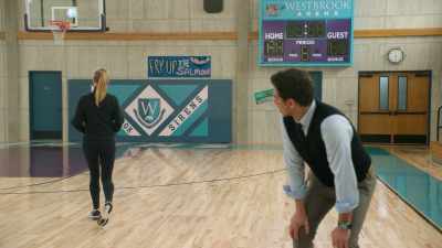 Oh, she probably wants to ask about
using the gym for her play thing, huh? - Big Shot
