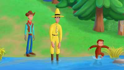 - Oh, rats!
(water splashing) - Curious George: Go West, Go Wild