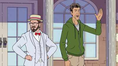 ‐Oh, really? Which book?
‐"The Greatest Guy" - Dicktown