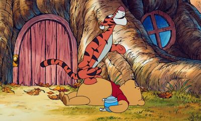 Oh relax piglet ol' pal There's no difference between - Pooh's Grand Adventure: The Search for Christopher Robin