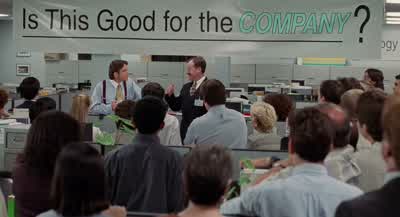 YEAH OH AND REMEMBERNEXT FRIDAY IS HAWAIIAN SHIRT DAYSO YOU KNOW IF YOU WANT TO GO AHEAD AND UHWEAR A HAWAIIAN SHIRT AND JEANS - Office Space