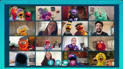 Oh, and remember to wear
your mask outside. - Sesame Street: Elmo's Playdate