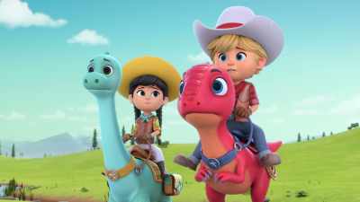 Oh, right.
(giggling) - Dino Ranch
