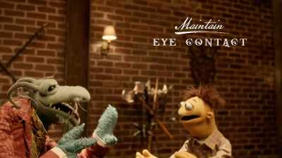 -Oh, right, because the eyes--
-(GRUNTS) - Muppets Now