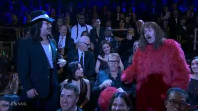‫Oh, he sat back down in the
‫audience.
‫Yeah, I got a feel for it. - SNL50: The Anniversary Special
