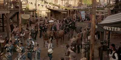 Oh, Senator Hearst!
Your honor! - Deadwood: The Movie