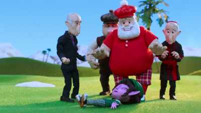 Oh shit! He whacked that
tiny girl in the face! - Santa Inc.