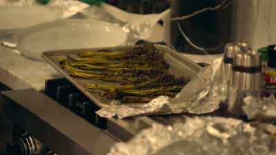 Oh, shit. I might have
burned the broccolini a little bit. - Buying Beverly Hills