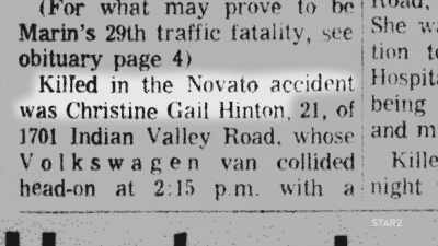 "Oh, so-and-so has been
in a wreck. Come quickly." - David Crosby: Remember My Name