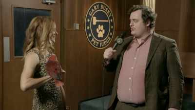 Oh. So that'd be like
naming a person Manny. - Gary Busey: Pet Judge