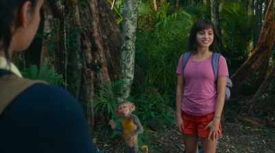Oh, sorry. This is Boots.
Boots, these are my friends. - Dora and the Lost City of Gold