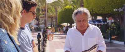 Oh, he texted me. He said, he doesn't know
when he's gonna get here. - Ibiza